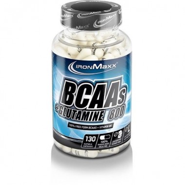 Аминокислота BCAA для спорта IronMaxx BCAAs + Glutamine 800 130 Caps Аминокислота BCAA для спорта IronMaxx BCAAs + Glutamine 800 130 Caps