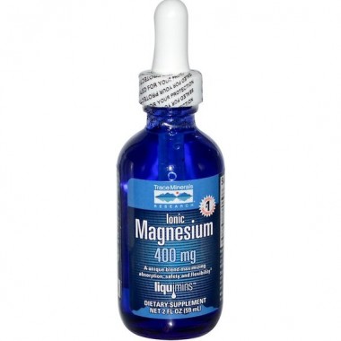 Микроэлемент Магний Trace Minerals Ionic Magnesium, 400 mg, 2 fl oz 59 ml TMR-00017
