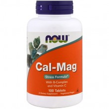 Витаминно-минеральный комплекс NOW Foods Cal-Mag Stress Formula 100 Tabs NOW-01275 Витаминно-минеральный комплекс NOW Foods Cal-Mag Stress Formula 100 Tabs NOW-01275