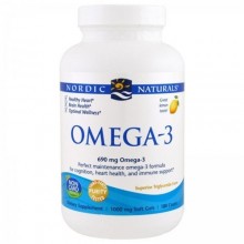 Омега 3 Nordic Naturals Omega-3 1000 mg 180 Soft Gels Great Lemon taste