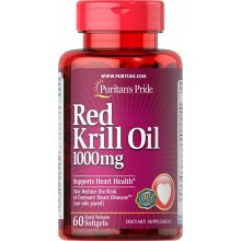 Масло криля Puritan's Pride Red Krill Oil 1000 mg 60 Softgels