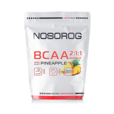 Аминокислота BCAA для спорта Nosorog Nutrition BCAA 2:1:1 400 g /72 servings/ Pineapple Аминокислота BCAA для спорта Nosorog Nutrition BCAA 2:1:1 400 g /72 servings/ Pineapple