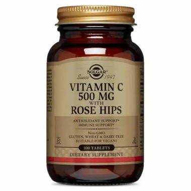 Витамин C Solgar Vitamin C with Rose Hips 500 mg 100 Tabs