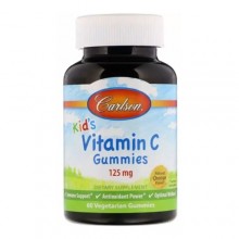 Витамин C Carlson Labs Kids Vitamin C Gummies 125 mg 60 Veg Gummies Orange