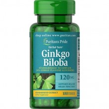 Гинкго Билоба Puritan's Pride Ginkgo Biloba Standardized Extract 120 mg 100 Caps Гинкго Билоба Puritan's Pride Ginkgo Biloba Standardized Extract 120 mg 100 Caps