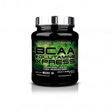 Аминокислота BCAA для спорта Scitec Nutrition BCAA+Glutamine Xpress 600 g /50 servings/ Fruity Bubblegum