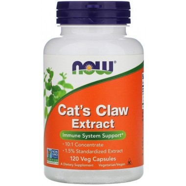 Кошачий коготь NOW Foods Cat's Claw Extract 120 Veg Caps