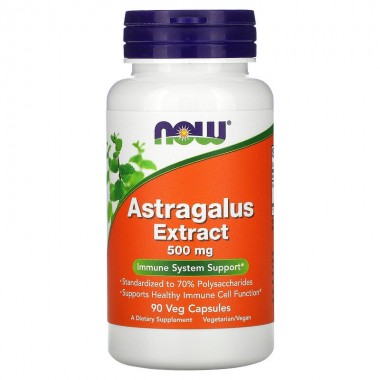 Корень астрагала NOW Foods Astragalus Extract 500 mg 90 Veg Caps