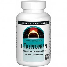 Триптофан Source Naturals L-Tryptophan with Coenzyme B-6 500 mg 60 Tabs