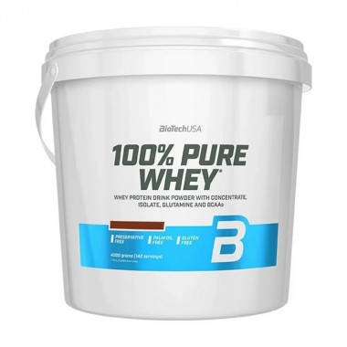 Протеин BioTechUSA 100% Pure Whey 4000 g /142 servings/ Bourbon Vanilla