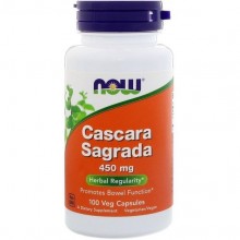 Улучшение работы кишечника NOW Foods Cascara Sagrada 450 mg 100 Veg Caps