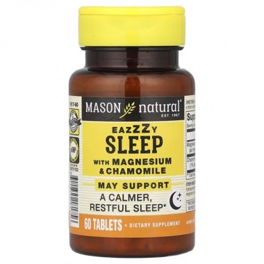 Комплекс для сна Mason Natural Eazzzy sleep with Magnesium & Chamomile 60 Tabs Комплекс для сна Mason Natural Eazzzy sleep with Magnesium & Chamomile 60 Tabs