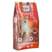 Wise Cat Turkey and liver Сухой корм для кошек Индейка и печень, упаковка 400г Wise Cat Turkey and liver Сухой корм для кошек Индейка и печень, упаковка 400г