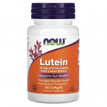 Лютеин NOW Foods Lutein 10 mg 60 Softgels