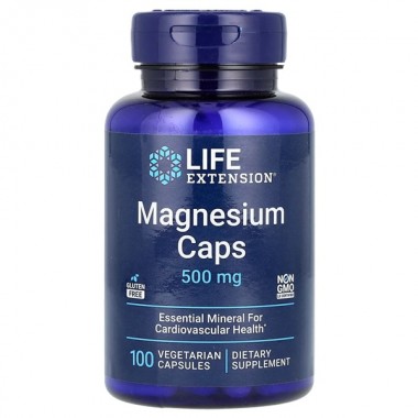 Микроэлемент Магний Life Extension Magnesium Caps 500 mg 100 Veg Caps