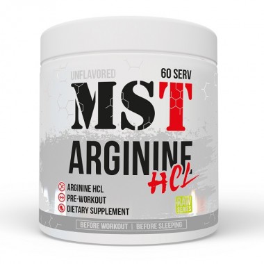 Аргинин для спорта MST Nutrition Arginine HCL Powder 300 g /60 servings/ Unflavored Аргинин для спорта MST Nutrition Arginine HCL Powder 300 g /60 servings/ Unflavored