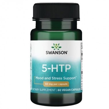 Триптофан Swanson 5-HTP 50 mg 60 Caps SWA-11236
