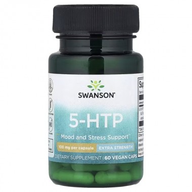 Триптофан Swanson 5-HTP Sleep Support 100 mg 60 Caps SWA-02518