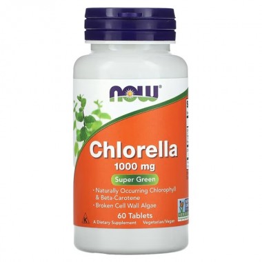 Хлорелла NOW Foods Chlorella 1000 mg 60 Tabs