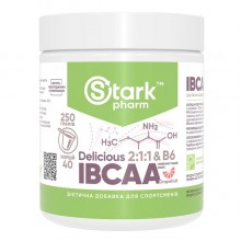 Аминокислота BCAA для спорта Stark Pharm Stark IBCAA 2:1:1 Delicious & B6 Powder 250 g /40 servings/ Грейпфрут