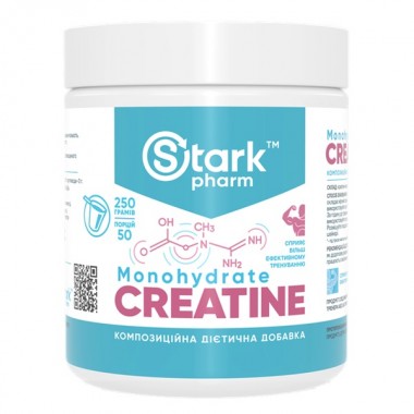 Креатин моногидрат Stark Pharm Creatine 250 g /50 servings/ Unflavored Креатин моногидрат Stark Pharm Creatine 250 g /50 servings/ Unflavored