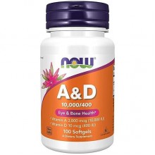 Комплекс Витамин A+D NOW Foods Vitamin A & D 10,000/400 IU 100 Softgels