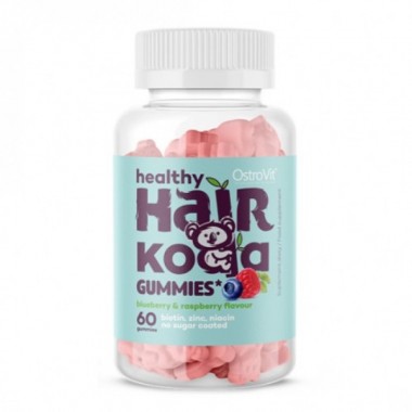 Витаминно-минеральный комплекс для спорта OstroVit Healthy Hair Koala 60 Gummies Blueberry Raspberry