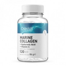 Хондропротектор (для спорта) OstroVit Marine Collagen + Hyaluronic Acid + Vitamin C 120 Caps