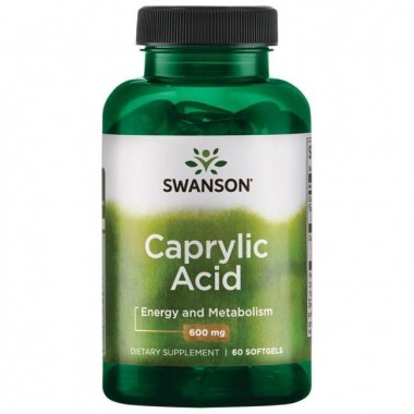 Каприловая кислота Swanson Caprylic Acid 600 mg 60 Softgels Каприловая кислота Swanson Caprylic Acid 600 mg 60 Softgels