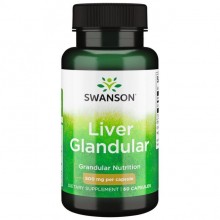 Комплекс для профилактики работы печени Swanson Liver Glandular 500 mg 60 Caps