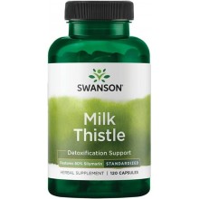 Расторопша Swanson Milk Thistle Features 80% Silymarin 120 Caps Расторопша Swanson Milk Thistle Features 80% Silymarin 120 Caps