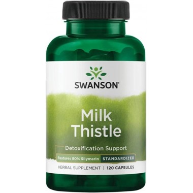Расторопша Swanson Milk Thistle Features 80% Silymarin 120 Caps