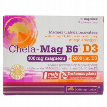 Витаминно-минеральный комплекс для спорта Olimp Nutrition Chela-Mag B6+D3 30 Caps