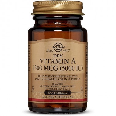Витамин A Solgar Vitamin A 5000 IU 1500 mcg 100 Tabs