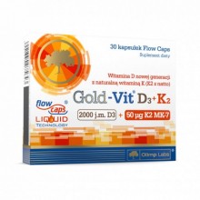 Мультивитамины для спорта Olimp Nutrition Gold-Vit D3+K2 2000 IU 30 Caps
