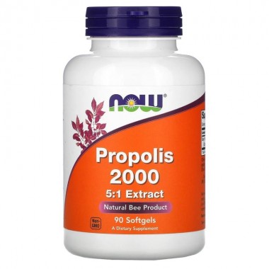 Натуральная добавка для иммунитета NOW Foods Propolis 2000 90 Softgels