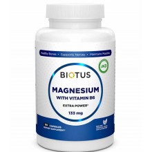 Микроэлемент Магний Biotus Magnesium with Vitamin B6 150 Caps BIO-530180