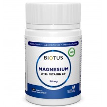 Микроэлемент Магний Biotus Magnesium with Vitamin B6 60 Tabs BIO-530203