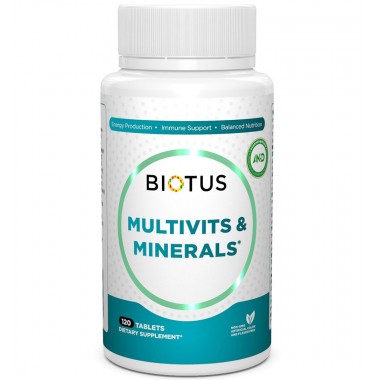 Витаминно-минеральный комплекс Biotus Multivits & Minerals 120 Tabs BIO-531187