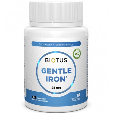 Микроэлемент Железо Biotus Gentle Iron 25 mg 60 Caps BIO-531149