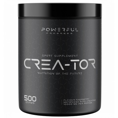 Креатин моногидрат Powerful Progress Crea-Tor Micronized 500 g /100 servings/ Raspberry Креатин моногидрат Powerful Progress Crea-Tor Micronized 500 g /100 servings/ Raspberry
