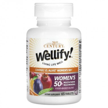 Витаминно-минеральный комплекс 21st Century Wellify Women's 50+ Multivitamin Multiminera 65 Tabs Витаминно-минеральный комплекс 21st Century Wellify Women's 50+ Multivitamin Multiminera 65 Tabs