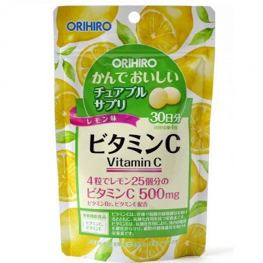 Витамин C Orihiro Vitamin C 500 mg 120 Tabs Lemon