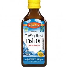 Омега 3 Carlson Labs The Very Finest Fish Oil 200 ml /40 servings/ Lemon