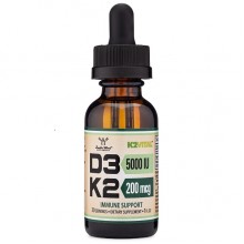 Комплекс Витамин D3+K2 Double Wood D3 5000 IU + K2 200 mcg Liquid Drop 30 ml /30 servings/ Комплекс Витамин D3+K2 Double Wood D3 5000 IU + K2 200 mcg Liquid Drop 30 ml /30 servings/