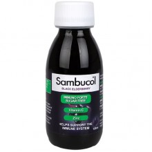 Бузина Sambucol Black Elderberry Immuno Forte Sugar Free 120 ml /12 servings/