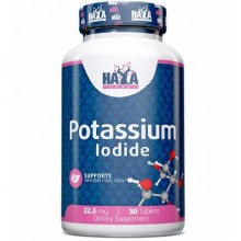 Микроэлемент Калий Haya Labs Potassium Iodide 32,5 mg 30 Tabs Микроэлемент Калий Haya Labs Potassium Iodide 32,5 mg 30 Tabs
