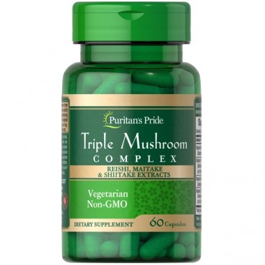 Грибной комплекс Puritan's Pride Triple Mushroom Complex 60 Caps Грибной комплекс Puritan's Pride Triple Mushroom Complex 60 Caps
