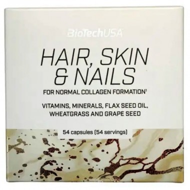 Комплекс для кожи, волос, ногтей BioTechUSA Hair, Skin & Nails 54 Caps