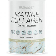 Хондропротектор (для спорта) BioTechUSA Marine Collagen 240 g /20 servings/ Green Tea Lemon